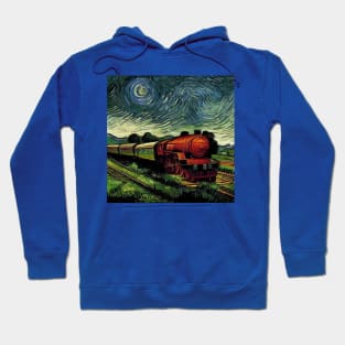 Starry Night Wizarding Express Train Hoodie